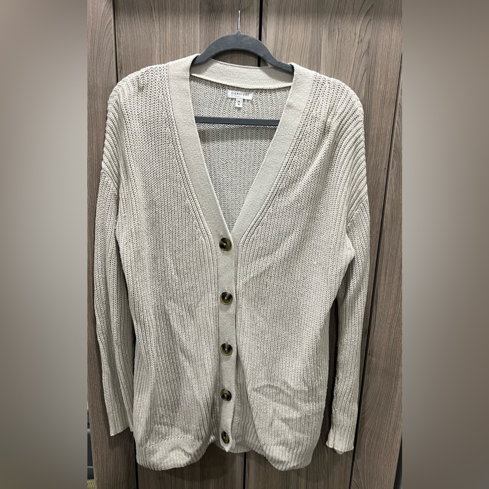 Reitmans Light Tan Knit Cardigan